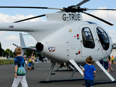 Brooklands Header Helicopter