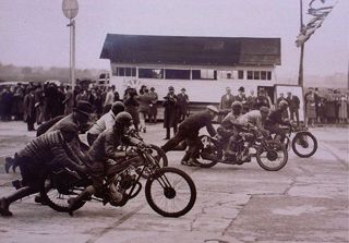 Jessie Eniis In The Essex Motorcycle Club Ladies Race 1929